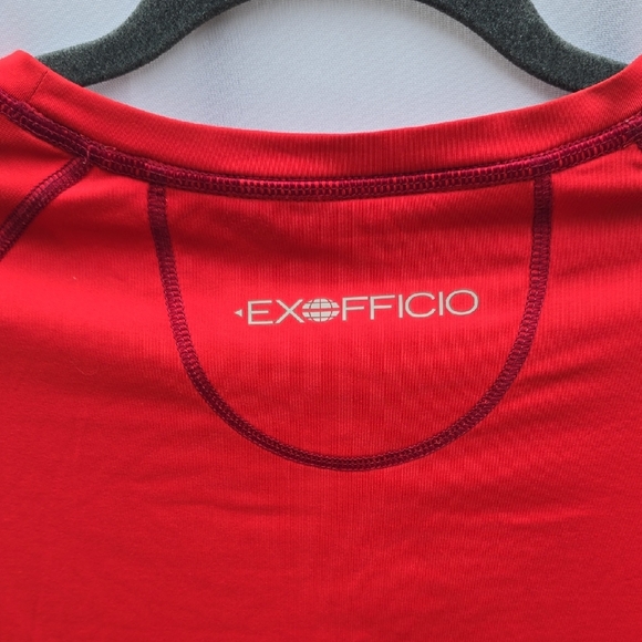 Exofficio Sol Cool women 8/10 long sleeve athletic top red, pullover, lightweigh - Picture 6 of 6